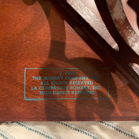 Vintage Bombay Dark Brown Wall Bracket Shelf - Picture 7 of 7